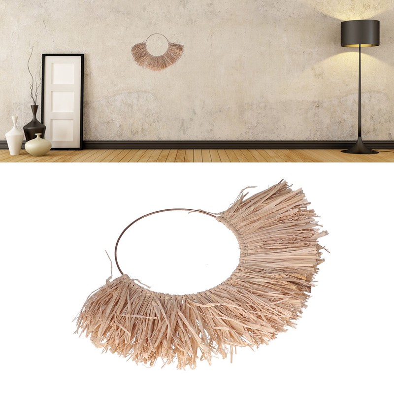 Raffia Wall Decoration Entrance Living Room Dining Room Sofa Background