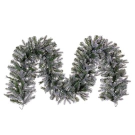 Vickerman 9' x 14" Frosted Douglas Fir Artificial UnLit Garland with 480 Realistic PE/PVC Tips