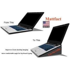 Dr-Handys Laptop Wedge - Computer  Best Ergonomic Angle Helps with Zoom Meetings too