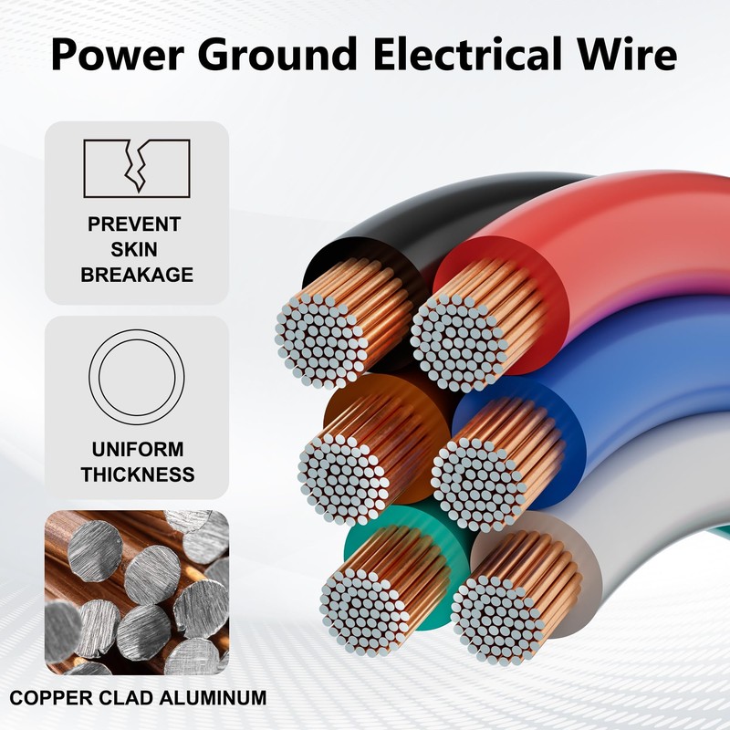 18 Gauge Wire (2-Pack Red/Black Each 25 FT), 18 AWG