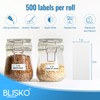 Removable Freezer Labels 500pcs,1 x 2 Inch Blank Food Labels