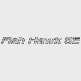 Crestliner Boat Model Decal 2319705 | Fish Hawk SE Silver Sticker