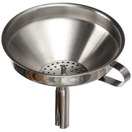 Dr.Oetker Funnel Profi with Sieve Insert 12 cm in Silver, Stainless Steel 12 x 12 x 8 cm
