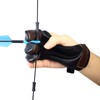 Archery Glove Finger Tab Accessories Three Finger Guard PU Leather