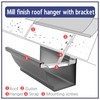 5" Aluminum Roof Gutter Hangers 5" Gutter Clips with Straps