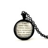 Edgar Allan Poe Love Quote Necklace