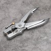 Multi Function Punch Pliers Silver 60# Steel Electroplated Eyelet Hole