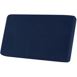 SUBRTEX Super Stretch Loveseat Cushion Cover, Durable Spandex Couch Cushion Cover Individual Seat Cushion Slipcover, Replacement Cover for Loveseat Bench RV Dinette Boat Seat (Medium, Navy)