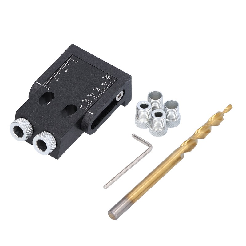 39Pcs Pocket Hole Jig 15 Degree Woodworking Guide Oblique Drill