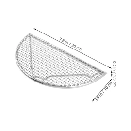Abaodam Stainless Steel BBQ Mesh Grill Net Durable Grill Mat for Outdoor Barbecue for Cooking Burgers Fish Vegetables More