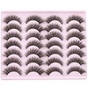 Wispy Mink Lashes Natural False Eyelashes Fluffy 16mm Cat Eye