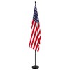 SENZHIYI Indoor Telescoping Flag Pole with Base 6FT-8FT,Aluminum Commercial Indoor