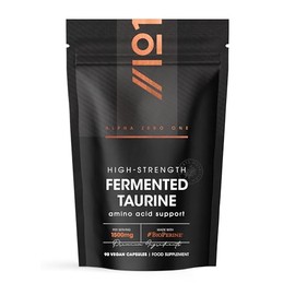 L-Taurine 1500mg with BioPerine® - 90 Vegan Capsules - Potent Amino Acid Supplement - 45 Day Supply - By Alpha01