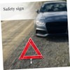 iplusmile 2pcs Foldable Reflective Triangles for Vehicles Weather Resistant Roadside