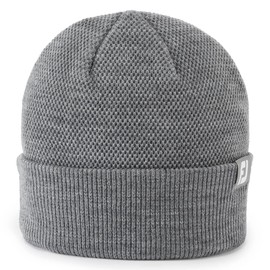 FootJoy Mens Beanie Hat, Light-Toned Grey, 1 UK