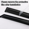 Ratzsdala 94329 External Durable Side Window Rain Guards, 4pcs Tape