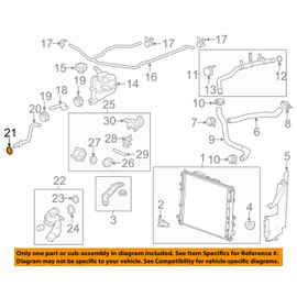 General Motors 12623461, Engine Coolant Pipe O-Ring