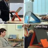 MOFT Z Invisible Thin Sit-Stand Desk, Portable, Ajustable Sit-Stand Angles,