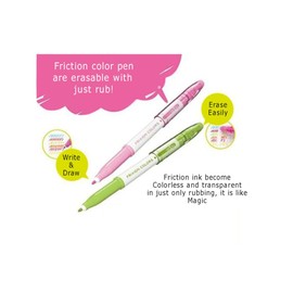 Pilot Frixion Colors Erasable Marker - 12 Color set/Value set Which Attached the Eraser Only for Friction (White, 1 eraser)