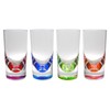 QG 12oz Clear Acrylic Plastic Teardrop Drinking Glass with Heavy