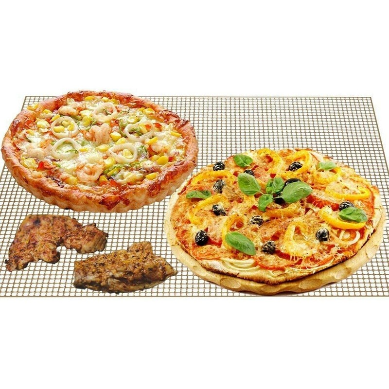 Non-Stick BBQ Grill Mesh Mat - Reusable and Fire Resistant