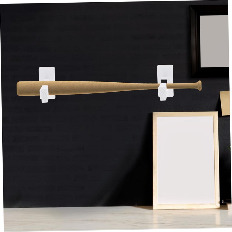 OHPHCALL Pack Bat Hangers Wall Mount Multi-Functional Bat Stand Natural