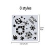 TSLBW Painting Stencils, Christmas Drawing Stencils, 8 Pieces Various Christmas