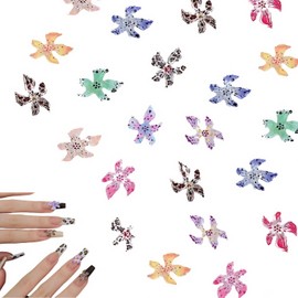 50PCS 3D Flower Nail Charms,Colourful Nail Art Charms Accessories,Nail Charms for Nails,Resin Charms,Nail Stickers Flowers,Suitable for Nail Crafts,DIY Nail Accessories,Decoration Supplies