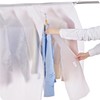 Clothing Rack Covers, Hanging Garment Bag Organizer Storage Cover,Clear Clothes
