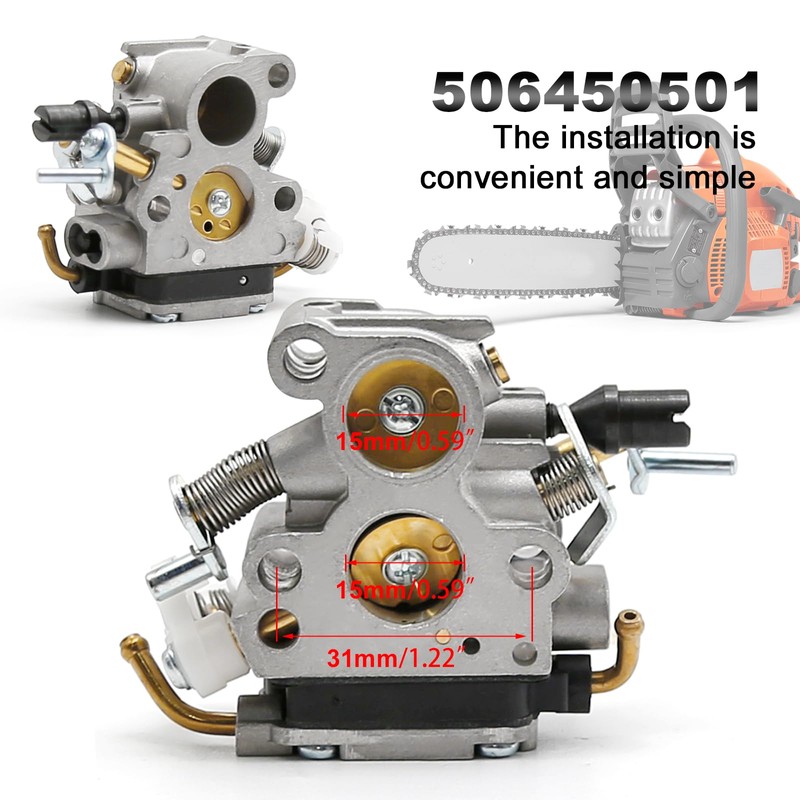 SYOWADA 506450501 Chainsaw Carburetor Replacement for Husqvarna 435 440 435E