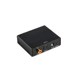 TOSLINK/COAXIAL to 2 x RCA / 3.5mm Digital Analog Converter for High Quality Audio and Connection to Sound Systems
