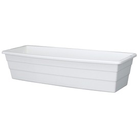 DCN Plastic 2800-0-09 Window Planter, White