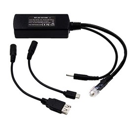 PoE Texas PoE Power Adapter for USB-A and Micro-USB Compatible Devices Including Apple Cables for POS, Digital Signage, & More - 802.3af POE to 5 Volt Splitter - Extends Power Delivery Up to 328 Feet