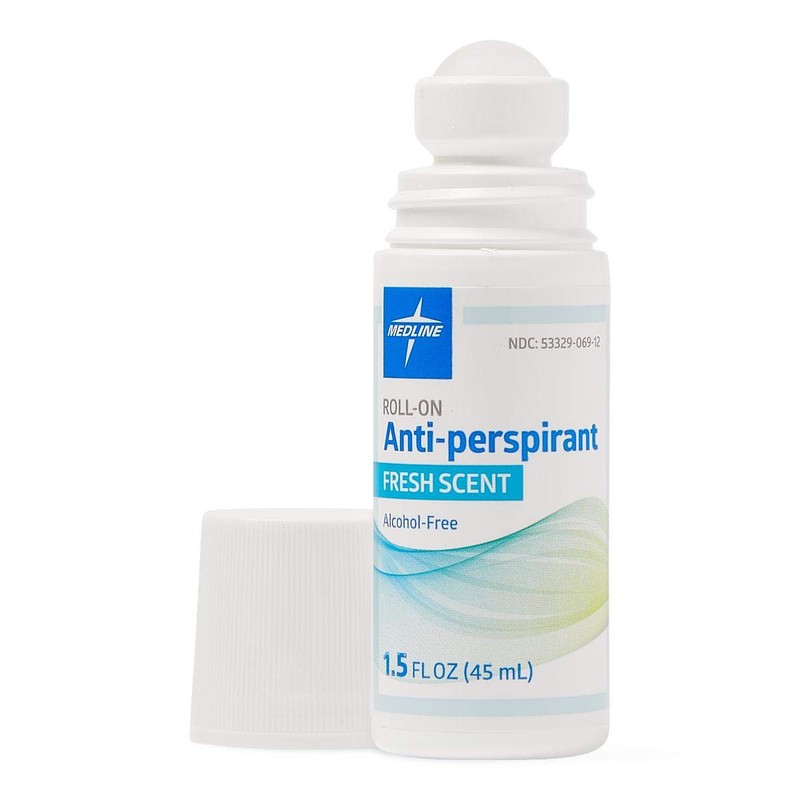 Medline MedSpa Roll-On Antiperspirant Deodorant, 1.5 oz, Long-Lasting Freshness, 1