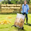 CAROD Upgraded Trash Bag Holder Cart with Storage Basket and