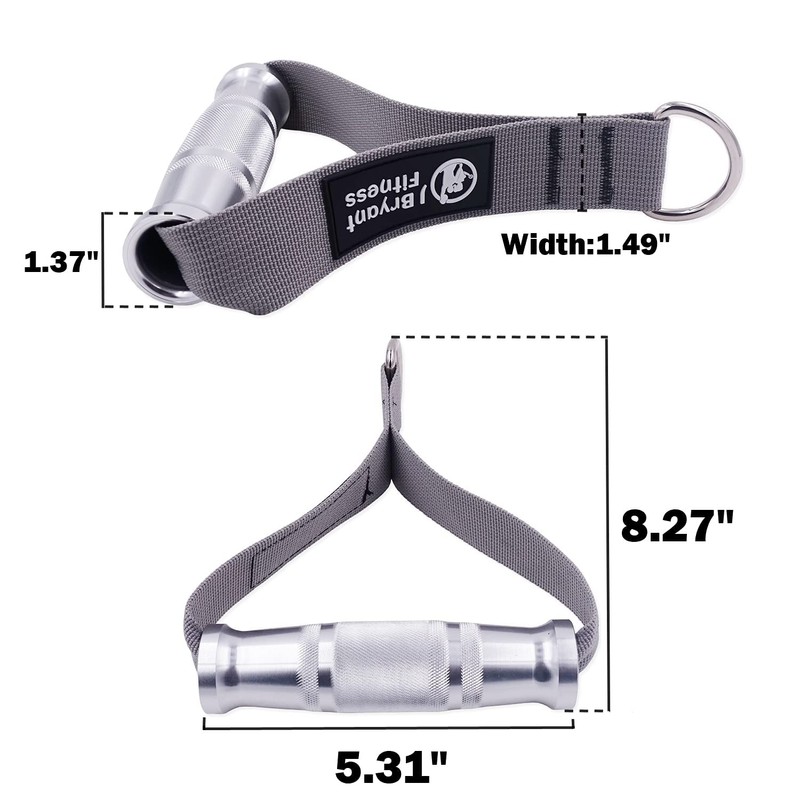 J Bryant Fitness Metal Gym Handles for Cable Machine Attachment