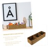 ABOOFAN Natural Seagrass Basket 3 Compartment Storage Box Elegant Desktop