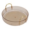 Round Storage Tray 360 Degree Rotating Waterproof Clear Desktop Organizer