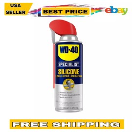 WD-40 Specialist Silicone Lubricant - 11oz, Dual Spray, SMART STRAW Technology