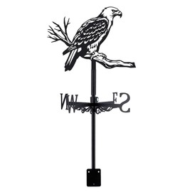 SUPERDANT Weathercock with Eagle Eagle on Branches Wind Direction Indicator Decorative Wind Direction Signs Weather Vane for Farmhouse Garden Outdoor Lawn Roof Decoration