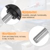 sourcing map 6pcs Tee Wing Knobs M8 x 55mm Metric