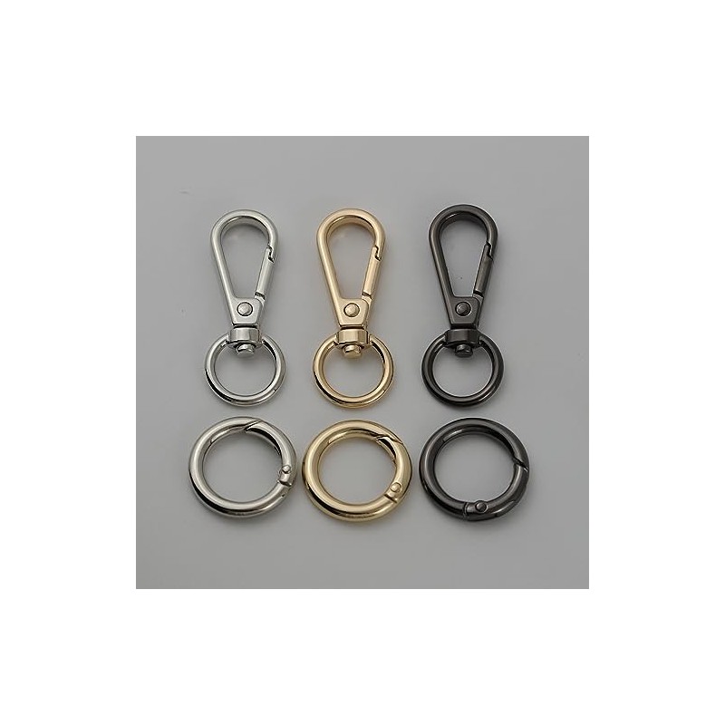 TANJUN Key-Chain with Quick-Release Spring Clip Keyrings - Car Keychain