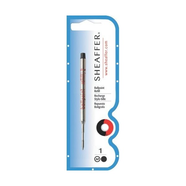 2 X Sheaffer(R) Pen Refill, Ballpoint, Medium Point, 1.0 mm,