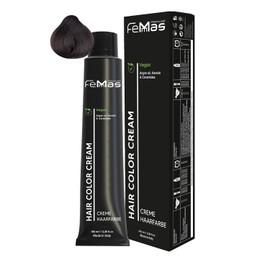 FemMas Hair Colour Light Brown Ultra Intensive 5.00 I Professional Cream Hair Colour with Argan Oil, Keratin & Ceramides I As Permanent Hair Colouring for Radiant, Durable Colour Results 100 ml