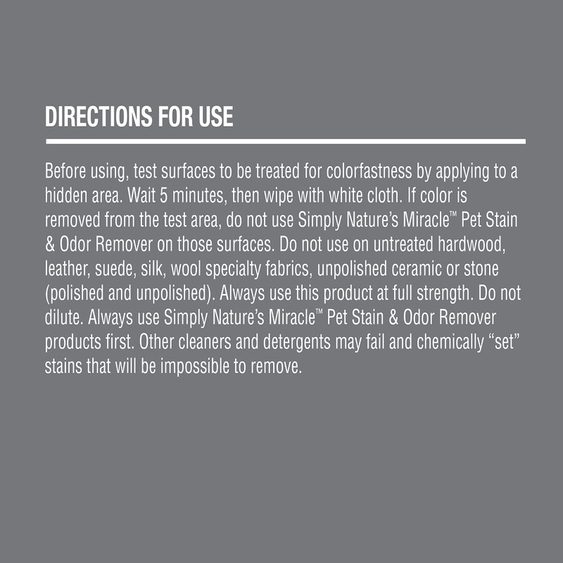 Nature's Miracle Simply Pet Stain and Odor Remover, 128 Ounce,