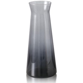 Modernist Home Turkish Wine Carafe, Elegant Ombre Gradient Grey Glass, For Water, Juice, Milk, 38.7 Fluid Ounces (1,145ml)