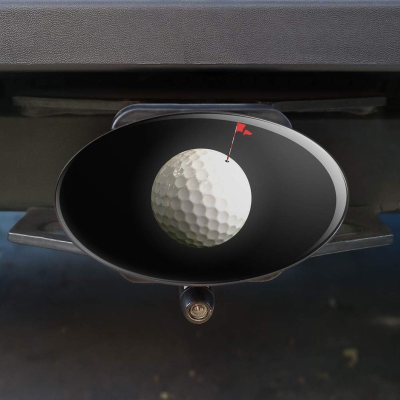 GRAPHICS & MORE Golf Ball Moon Flag Golfing Oval Tow