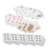 KOMBIUDA 24sets Miniature Travel Playing Cards Compact Deck for Fun