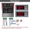 Fastsaw Digital Temperature Controller Universal Thermostat Fahrenheit Thermostat with Sensor