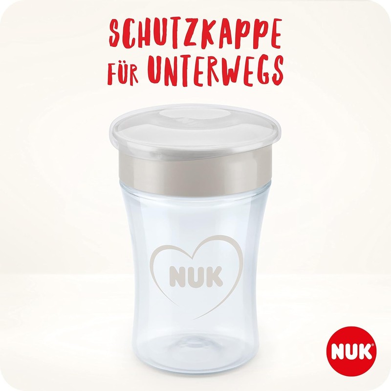 NUK Magic Cup in Practical Double Pack, 8+ Months, Leak-Proof
